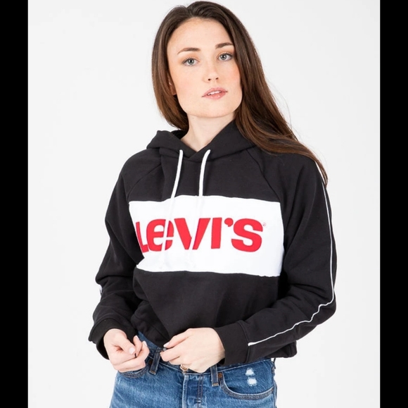 levis crop hoodie